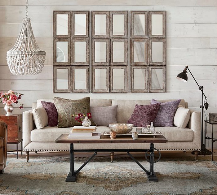 An Idea for Decorating the Wall Behind Your Sofa - Driven by Decor