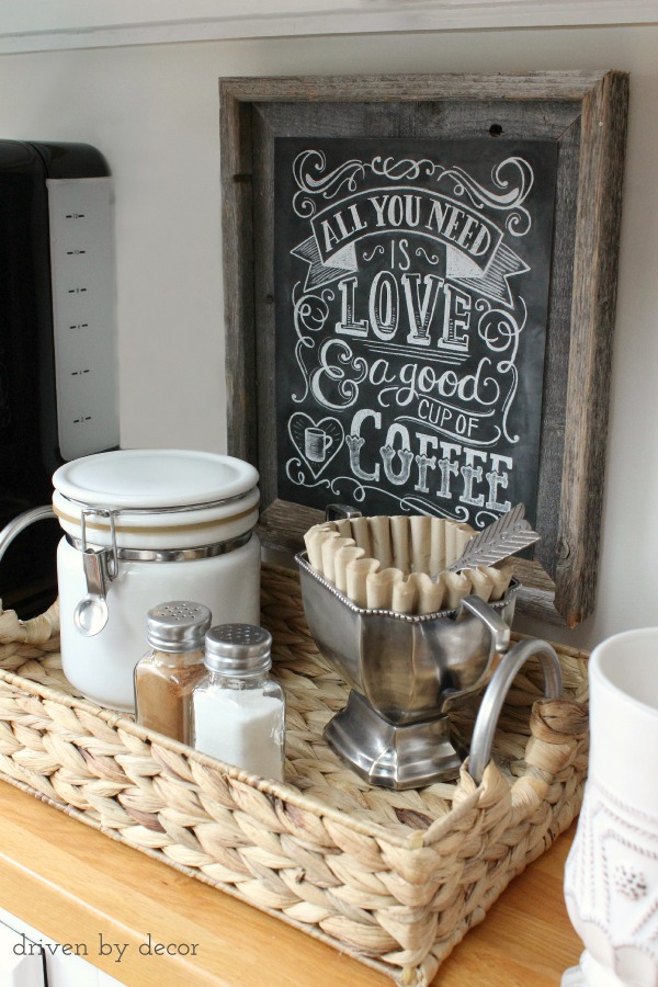 Our Kitchen Coffee Station - Driven by Decor