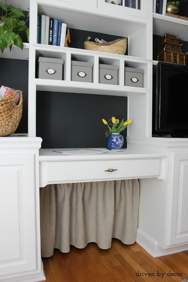 hiding cables!  Hide cords, Desk makeover, Home projects