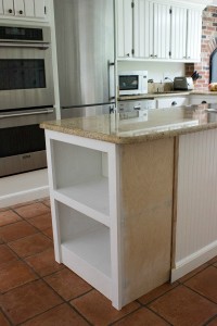 Our Kitchen Island with Microwave: We Added a Built-In Shelf! - Driven