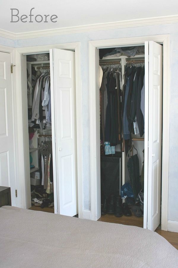 Replacing Bi Fold Closet Doors With Curtains Our Closet Makeover Driven By Decor