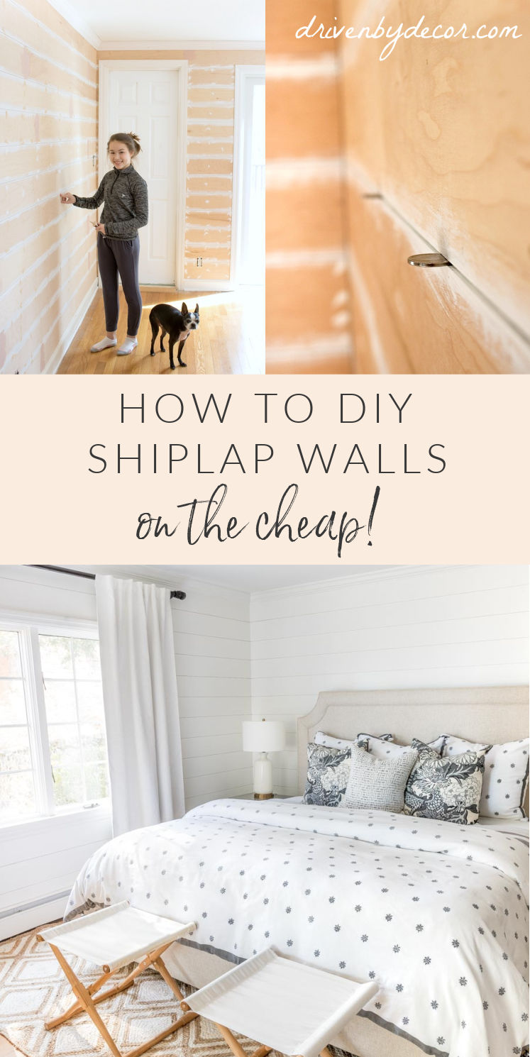 How to DIY Shiplap Walls on the Cheap! - Driven by Decor