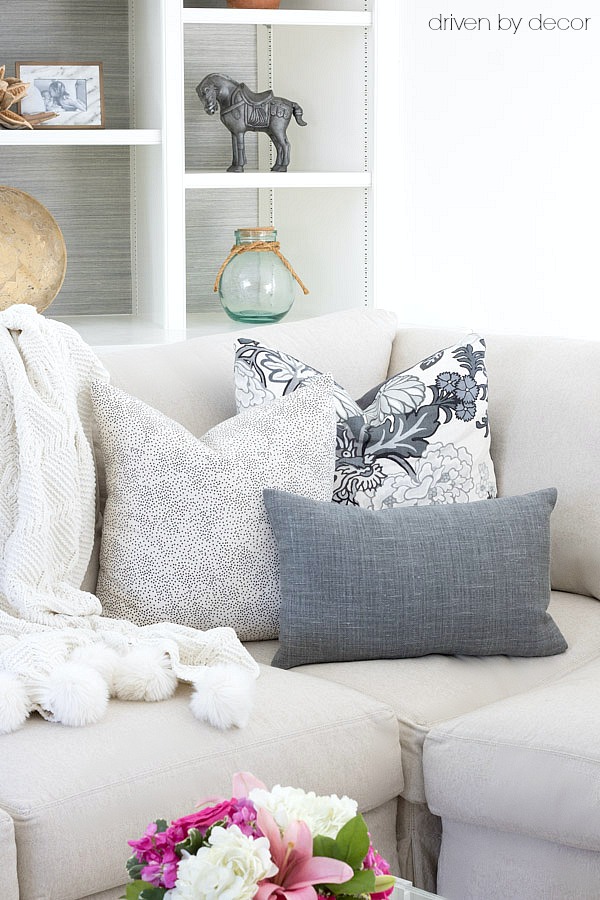 The Perfect Throw Pillow Formula for Every Sofa