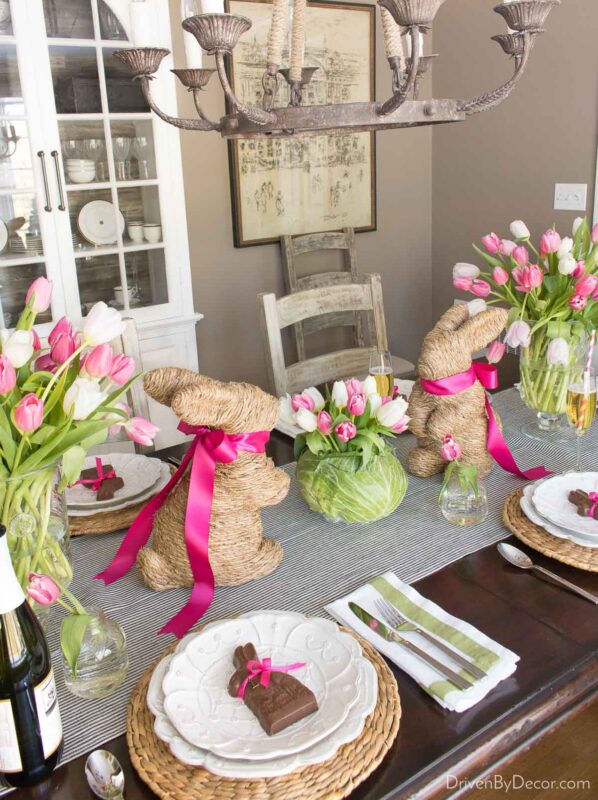 Simple Easter Table Decor Ideas! - Driven by Decor