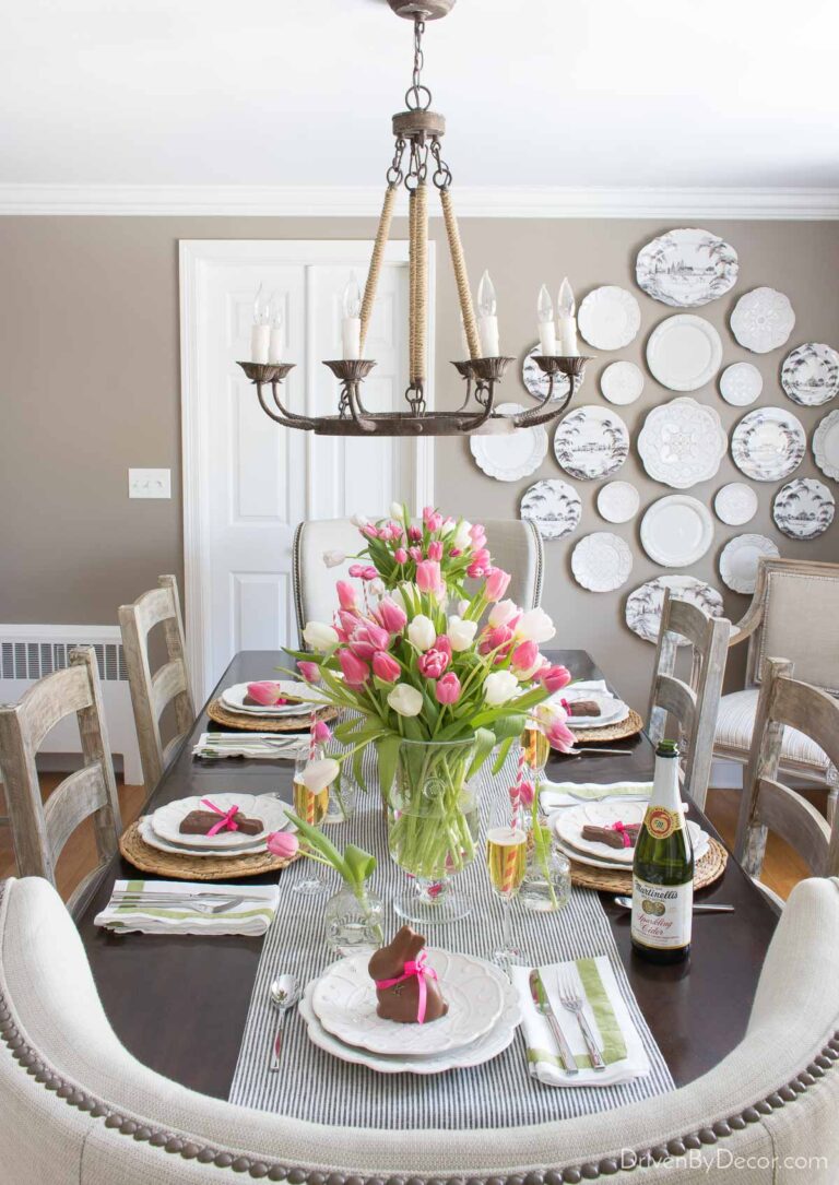 Simple Easter Table Decor Ideas! - Driven by Decor