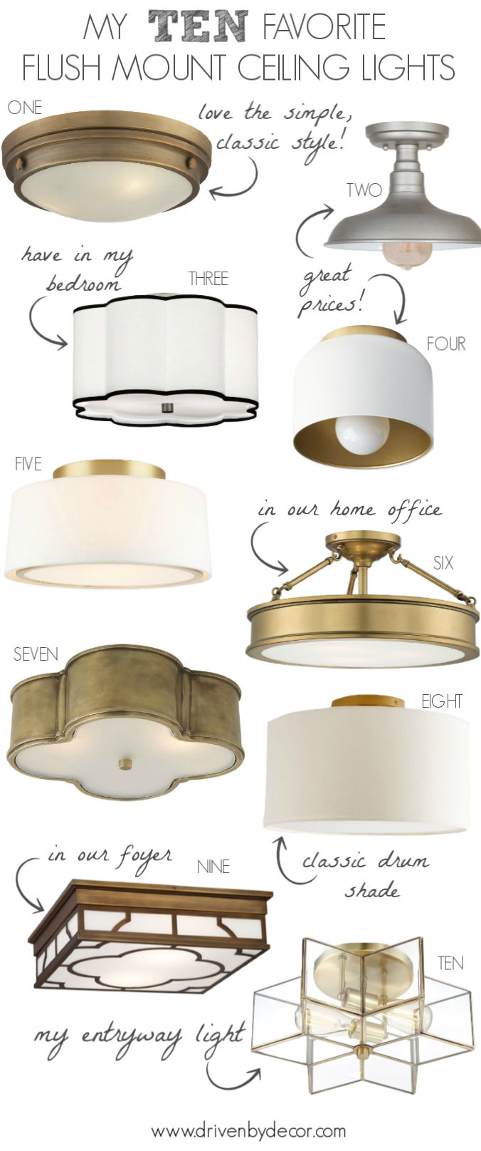Mount Lighting - My 10 Favorites! - Driven by Decor