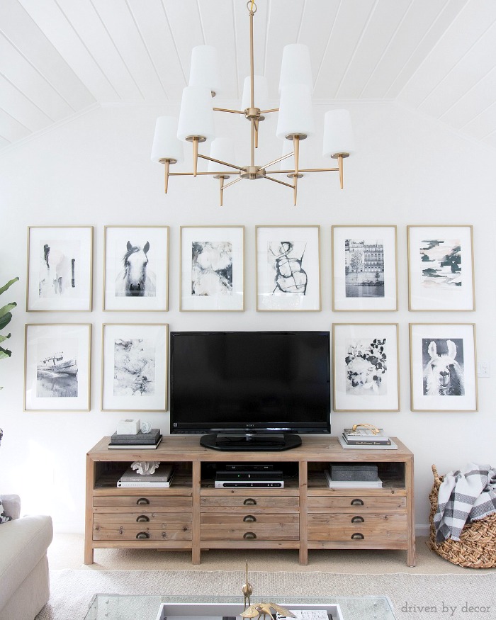 How to Decorate Above the TV A Simple Solution Driven