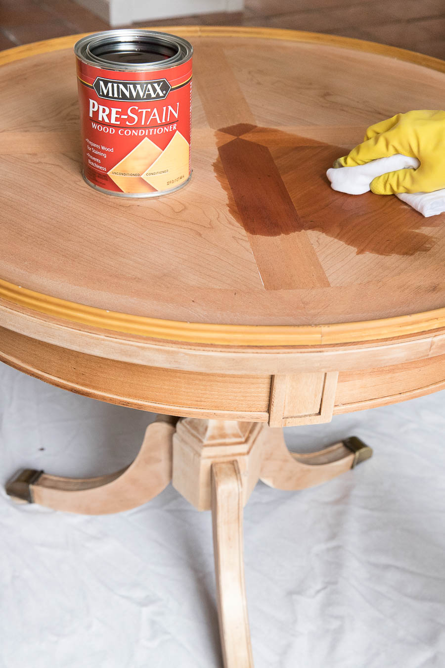 Refinishing A Table How I Brought My Beat Up End Table Back To