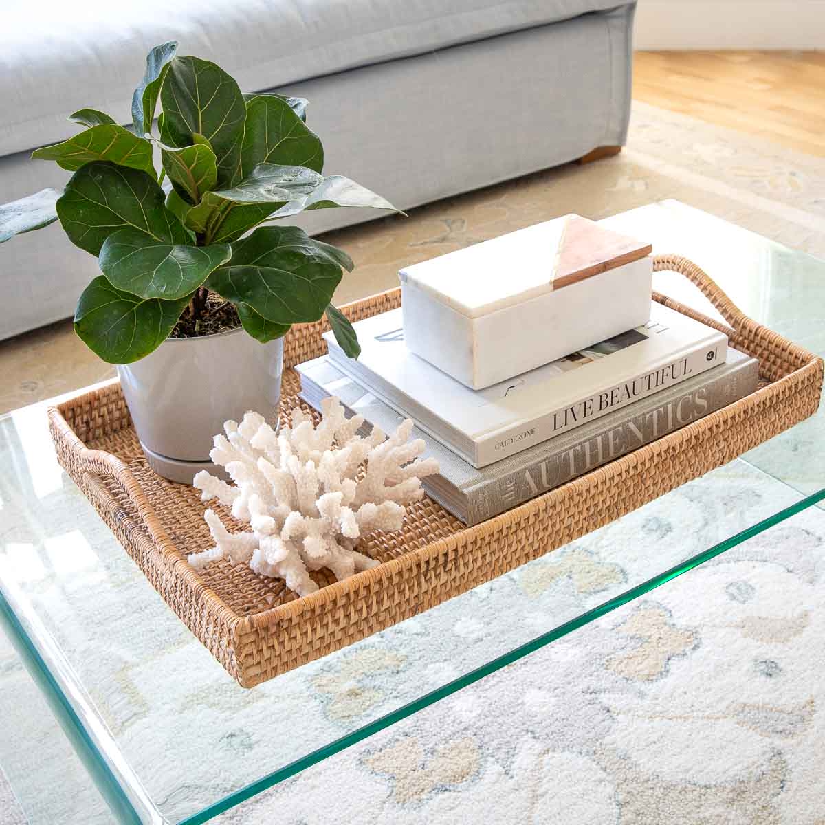 Serving Tray / Entertaining Tray / Geometric Tray / Rectangular Tray / Coffee Table Tray / Minimalist Decor / newest Ottoman Tray / Cocktail Tray