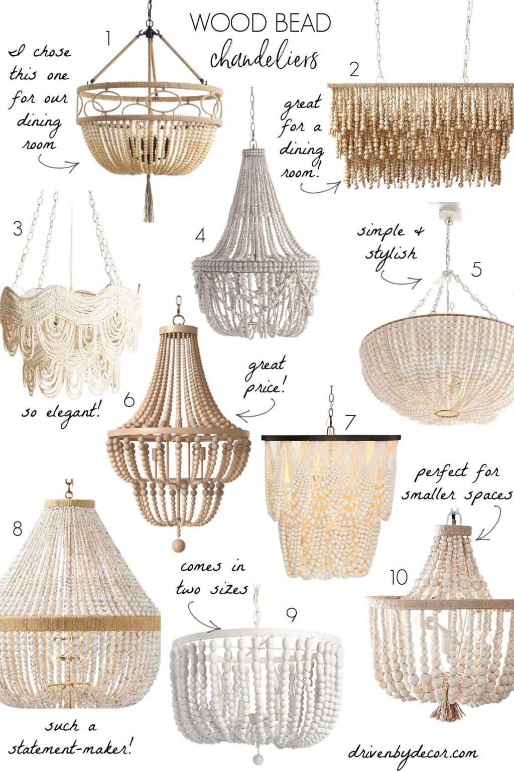 Wood Bead Chandeliers 10 Stunning Options Driven By Decor