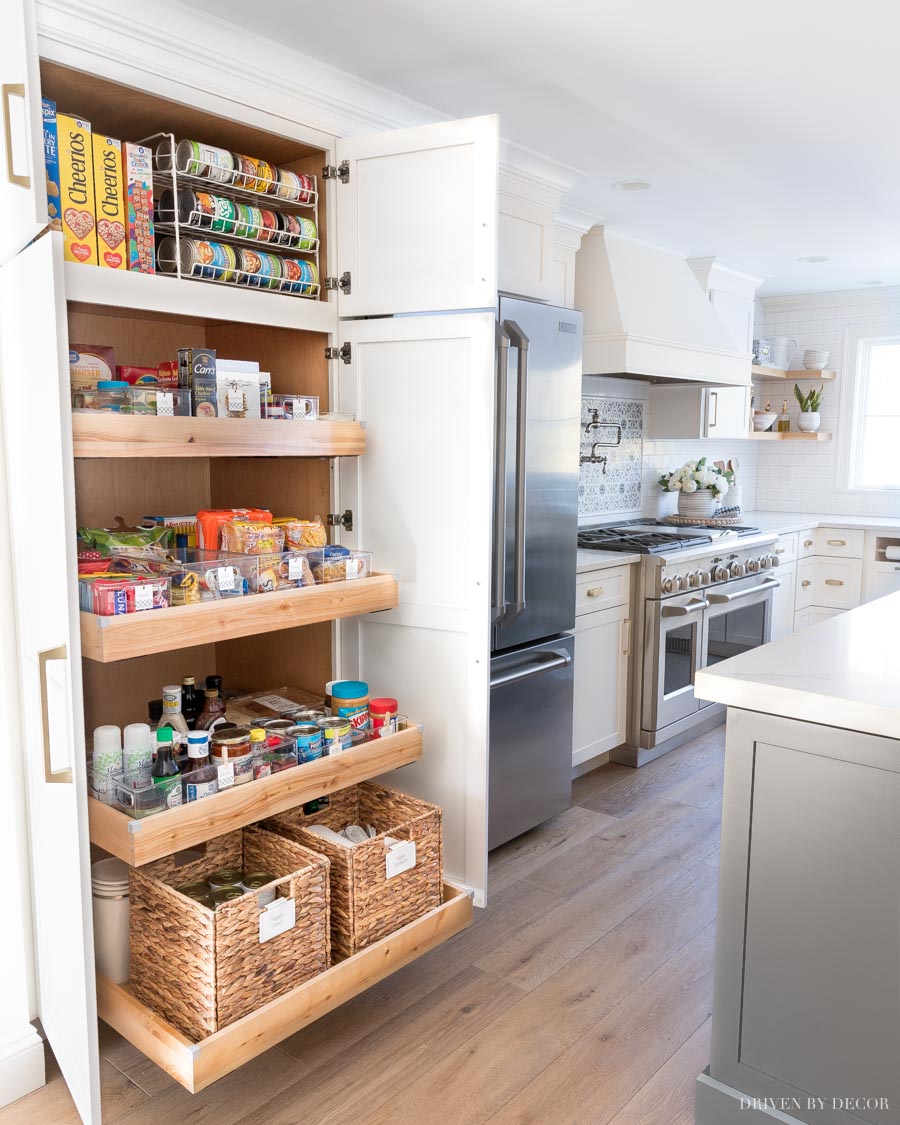 Pantry Organization Pull Out Shelves 