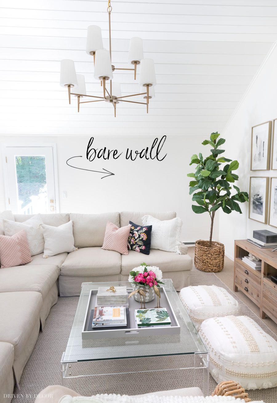 6 Living Room Wall Decor Ideas - Say Goodbye to Those Bare Walls! - Driven  by Decor