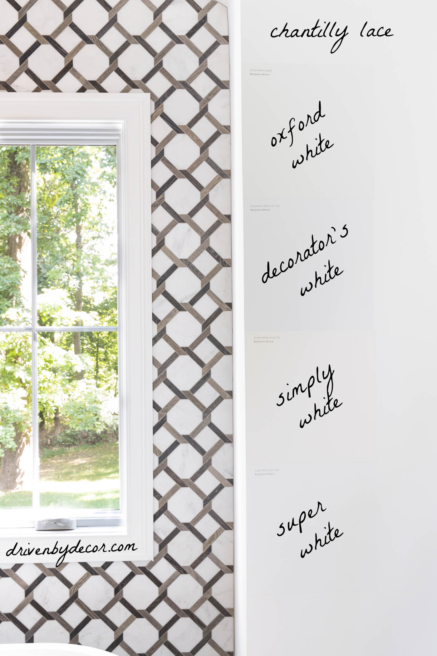 Benjamin Moore Chantilly Lace Review Tips On Trim Color Sheen Other Great Whites To Try Driven By Decor