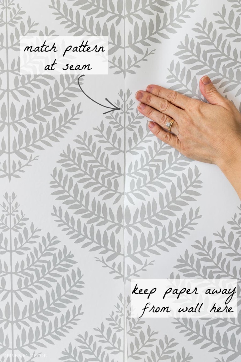 How to Hang Peel and Stick Wallpaper - Driven by Decor