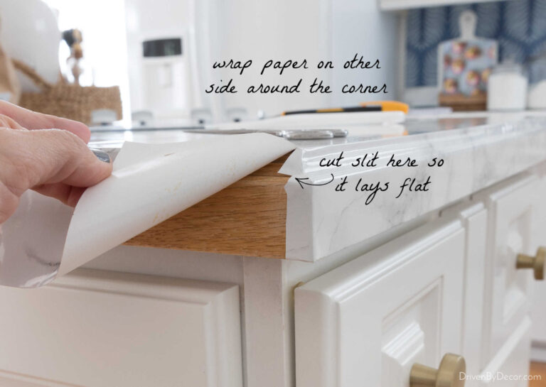 Marble Contact Paper For Countertops: A Simple Fix for Ugly Countertops ...