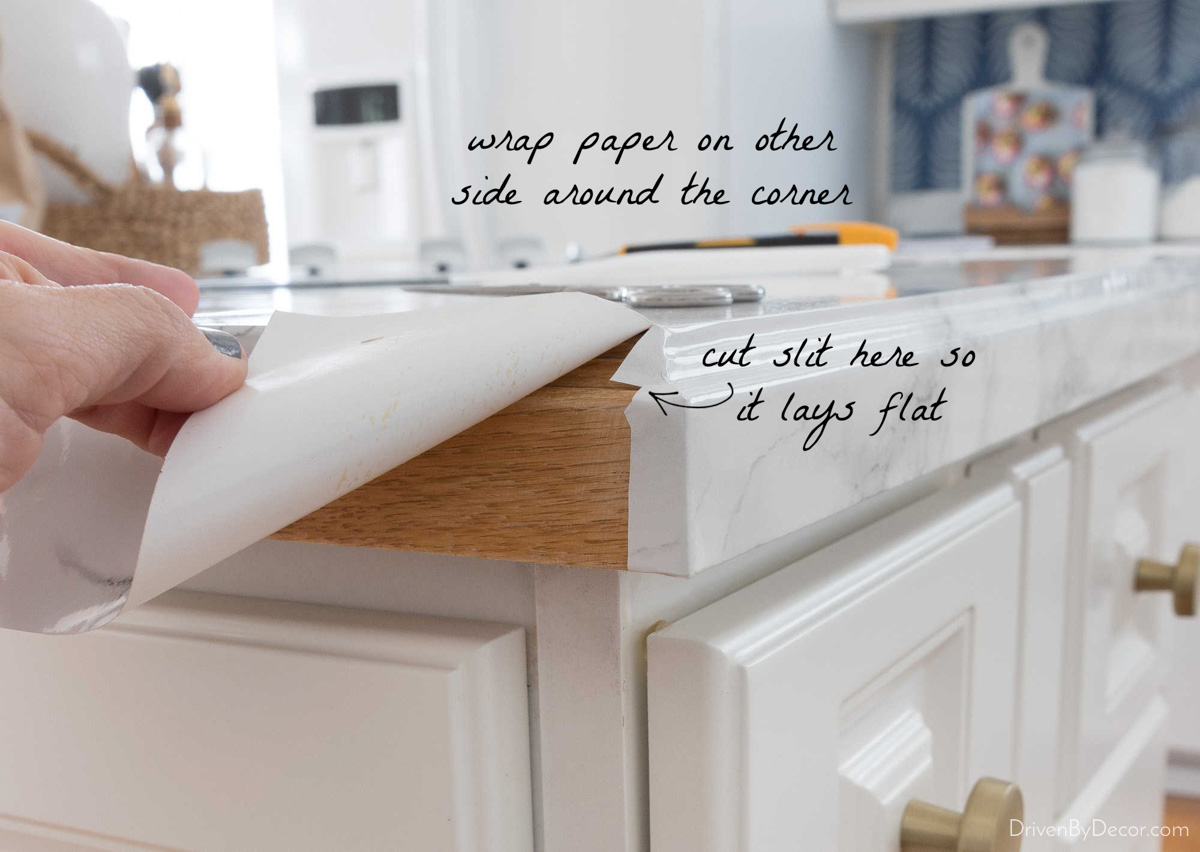 Marble Contact Paper For Countertops: A Simple Fix for Ugly