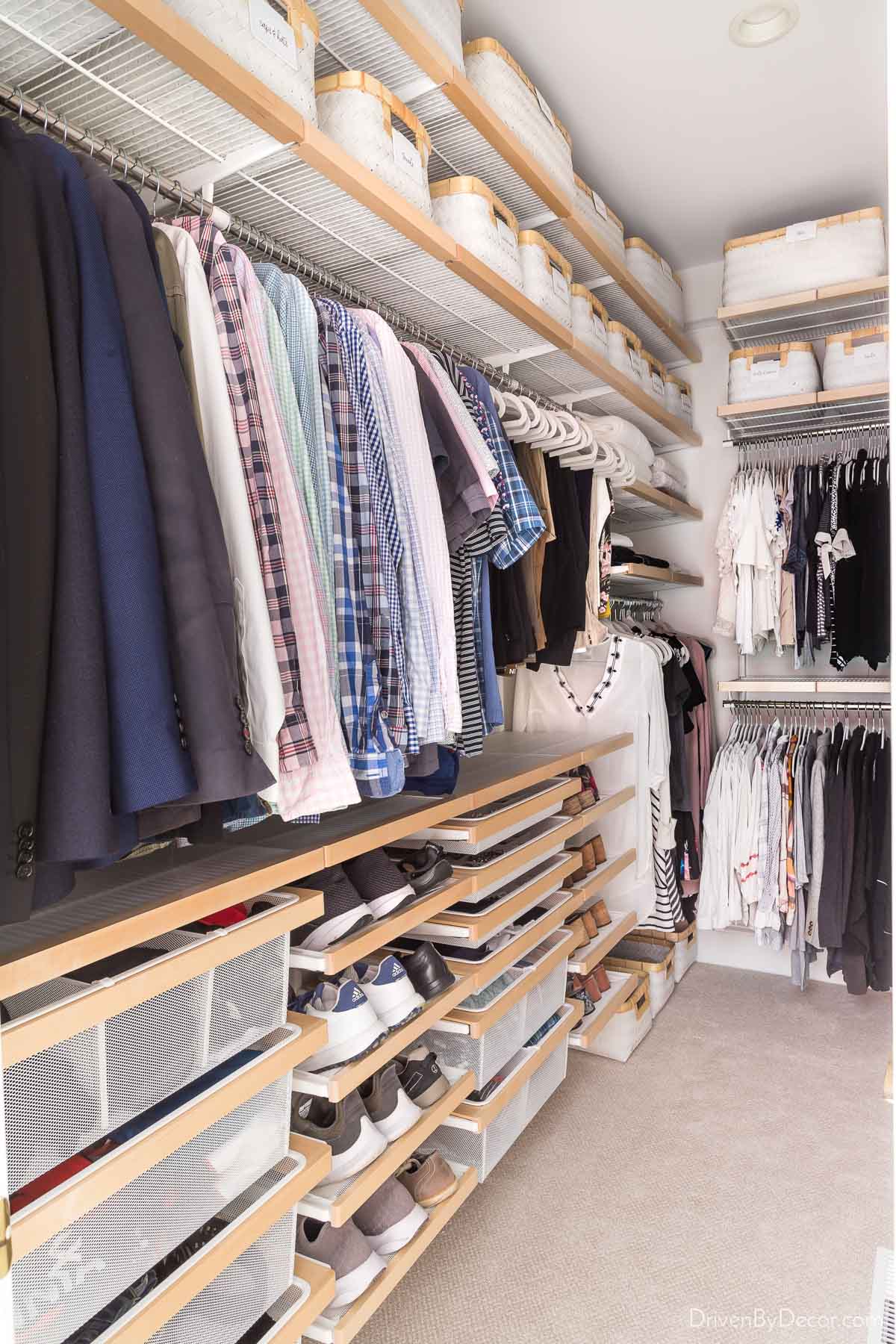 Makeover Wire Closet (Container Store Inspired) BUDGET 