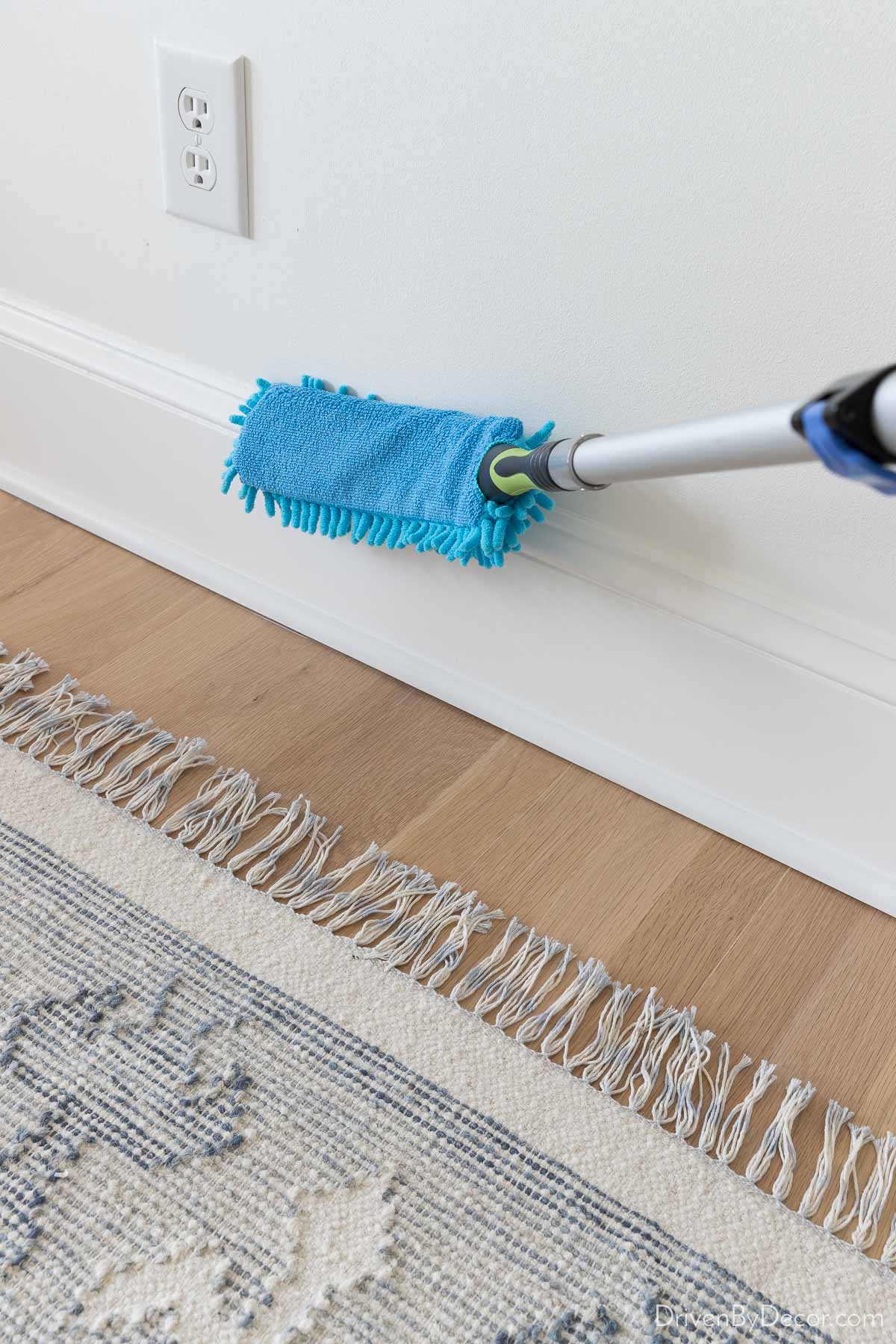 How to Clean Baseboards Without Bending Over?
