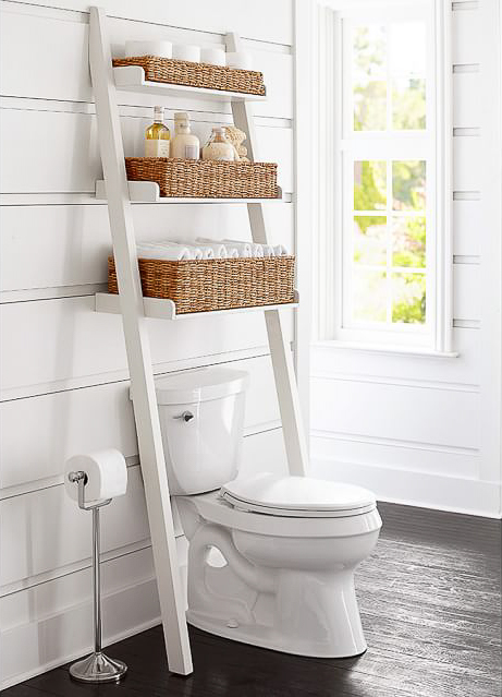14 Over the Toilet Storage Ideas That Are Actually Chic