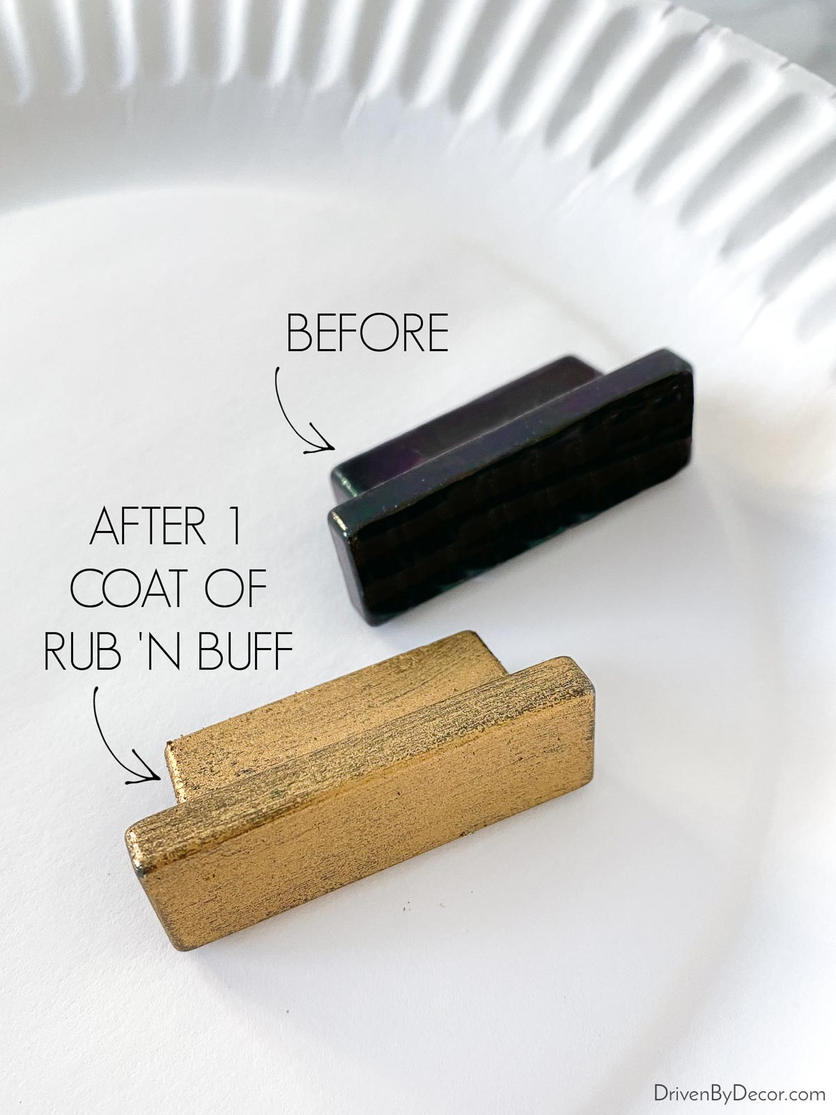 How to Antique Brass with Rub n Buff - She Holds Dearly