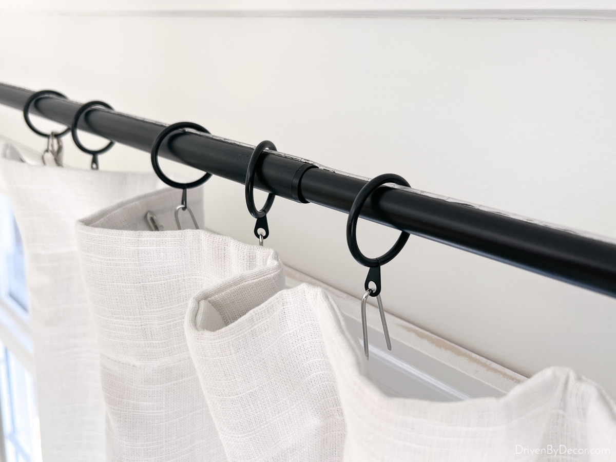 Curtains That Get Stuck on a Telescoping Rod: A Simple Fix! - Driven by  Decor