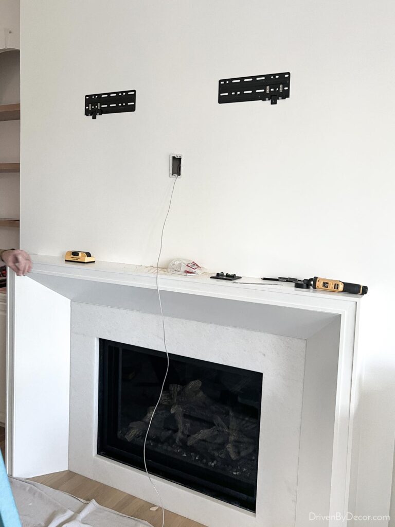 Mounting a TV Above Your Fireplace Tips for Making It Work! Driven