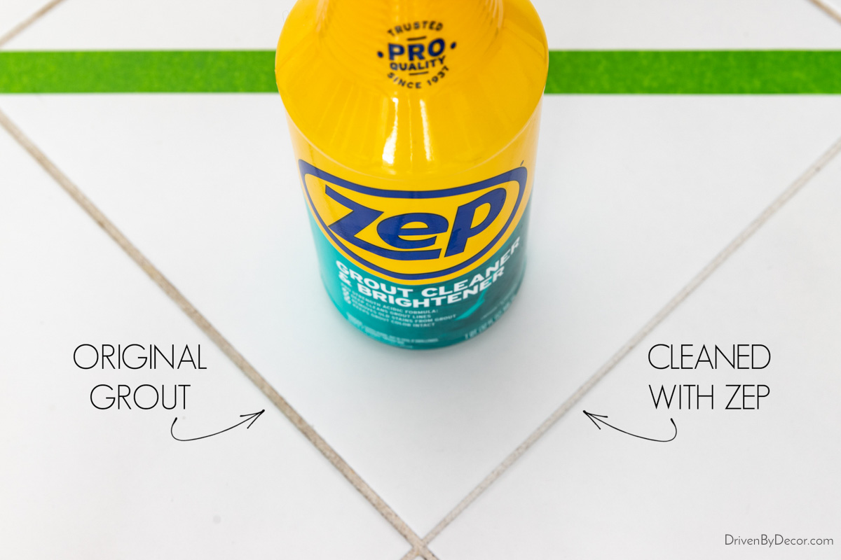 The Absolute Best Homemade Grout Cleaner! 
