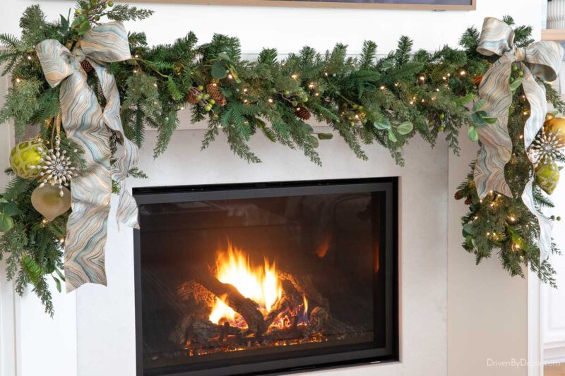 Simple Tips for Hanging a Garland on Your Mantel - Driven by Decor