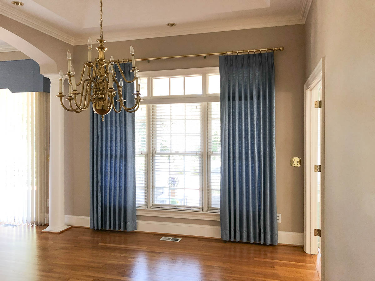 Our dining room curtains before